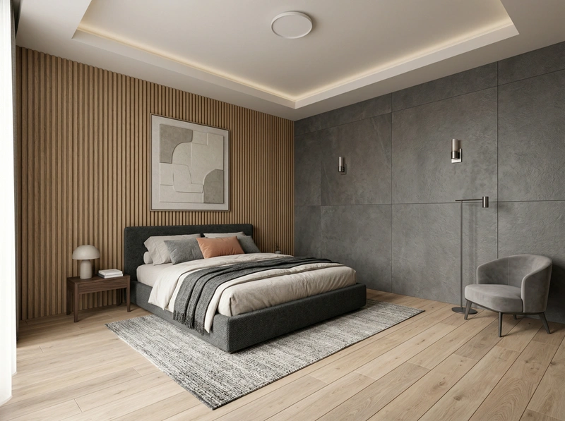 Дизайн спальни в стиле Минимализм — фото интерьера от нейросети RoomGPT