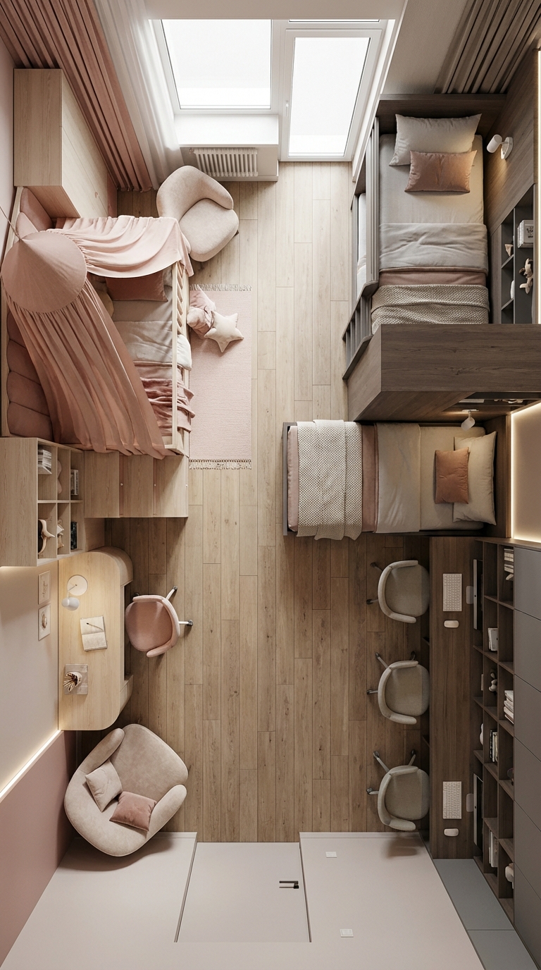 Дизайн детской в стиле Минимализм — фото интерьера от нейросети RoomGPT