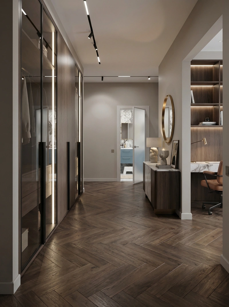 Дизайн интерьера в стиле Контемпорари — Прихожая от нейросети RoomGPT