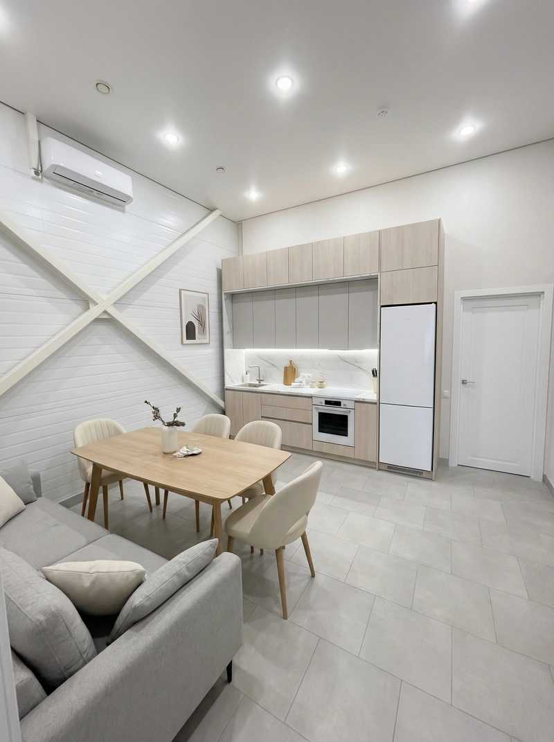 Дизайн кухни в стиле Минимализм — фото интерьера от нейросети RoomGPT