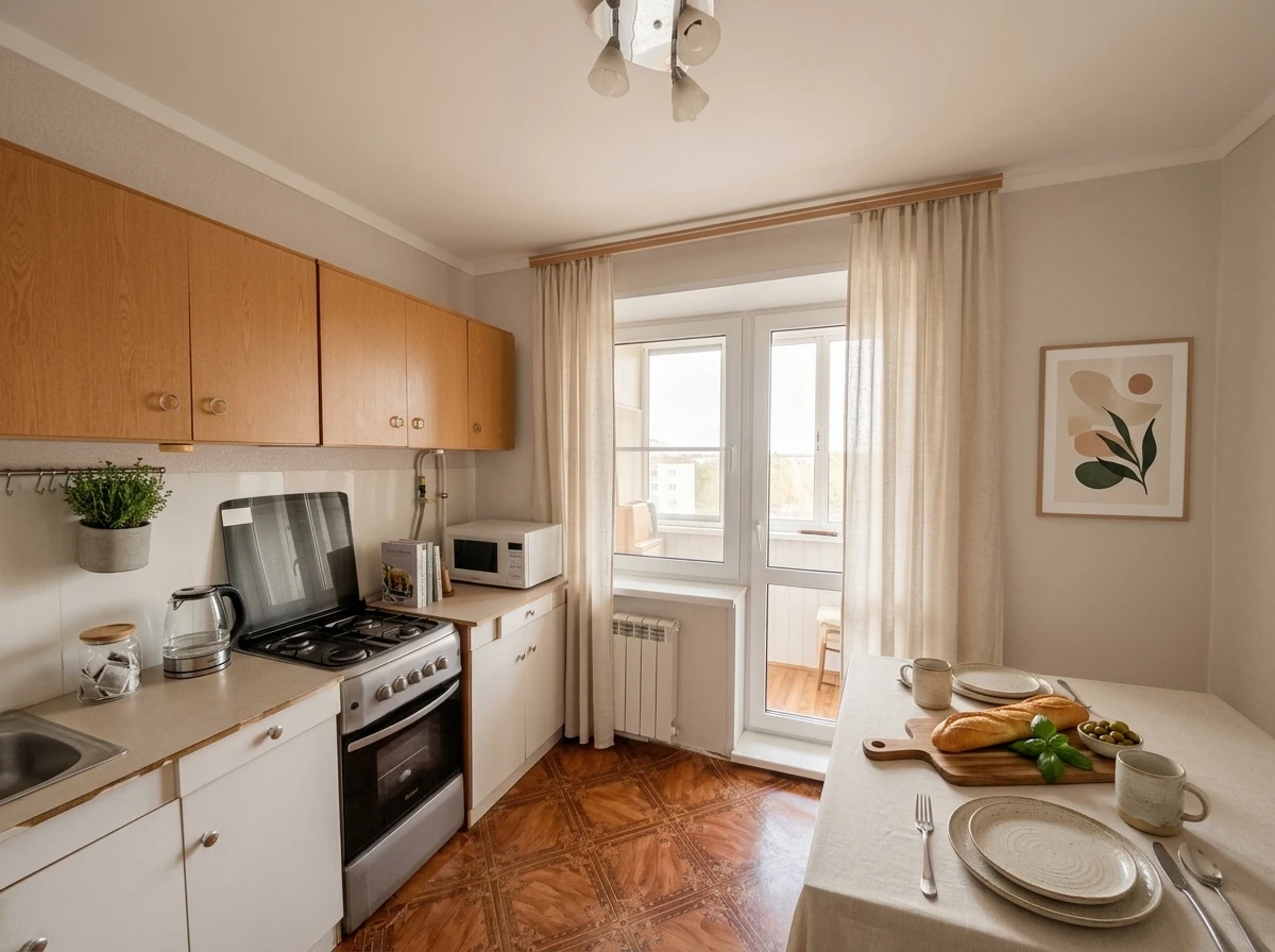Дизайн кухни в стиле Минимализм — фото интерьера от нейросети RoomGPT