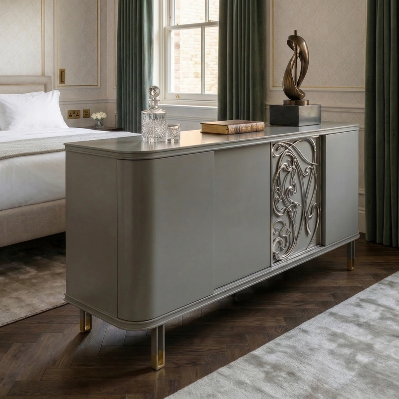 Дизайн спальни в стиле Классика — фото интерьера от нейросети RoomGPT