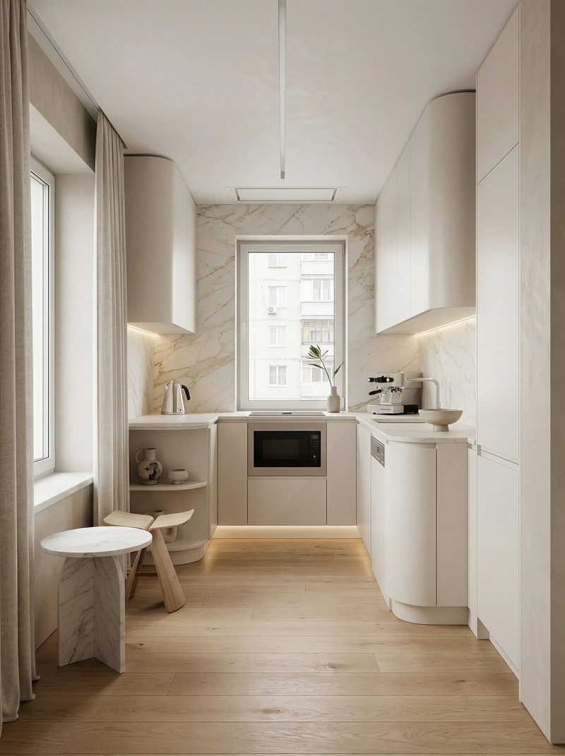 Дизайн кухни в стиле Минимализм — фото интерьера от нейросети RoomGPT