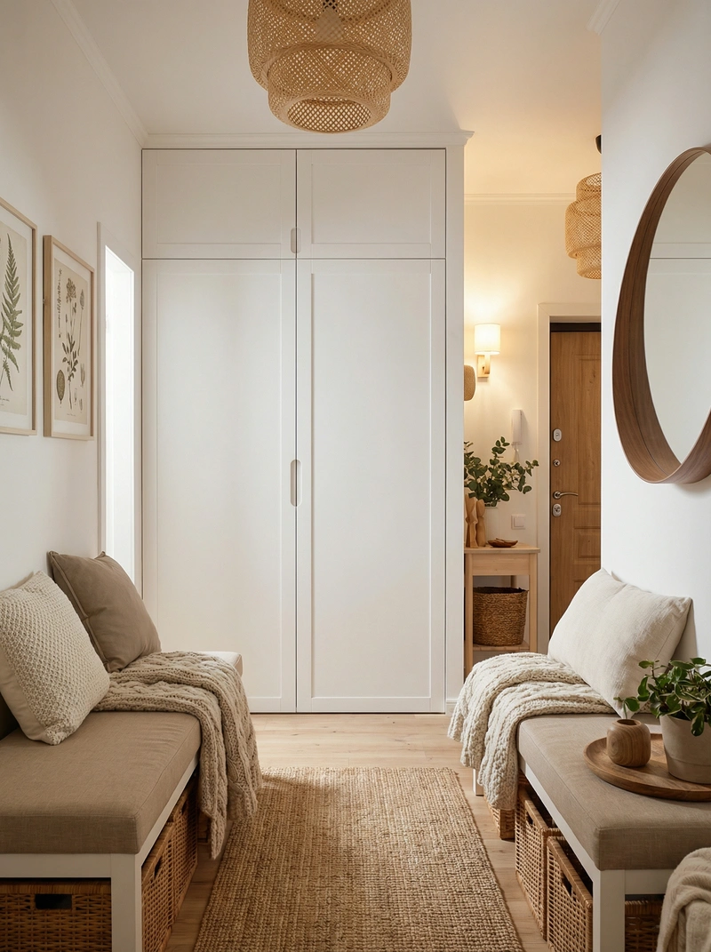 Дизайн интерьера в стиле Хюгге — Прихожая от нейросети RoomGPT