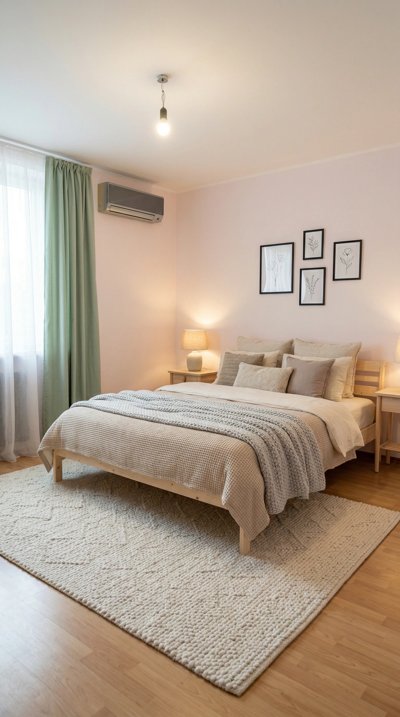 Дизайн интерьера в стиле Хюгге — Спальня от нейросети RoomGPT