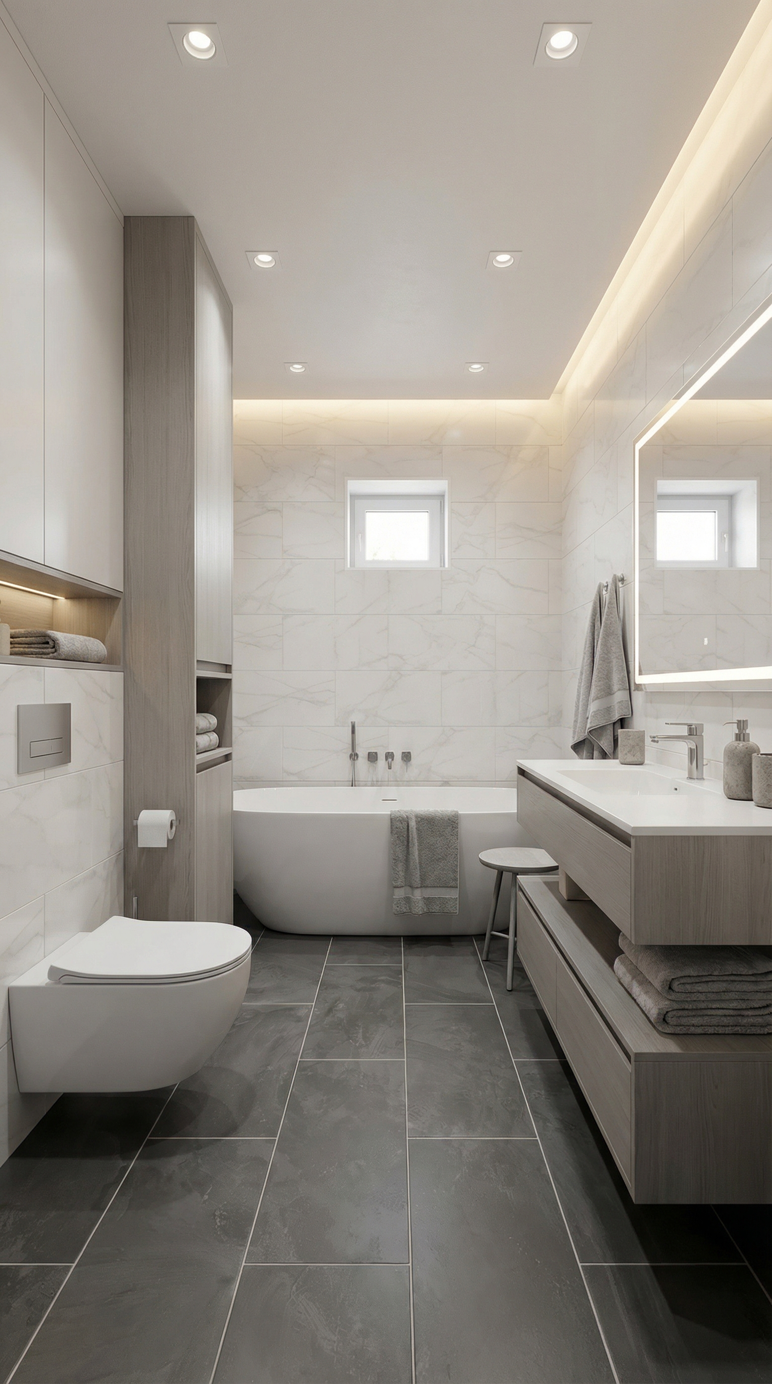 Дизайн ванной в стиле Минимализм — фото интерьера от нейросети RoomGPT