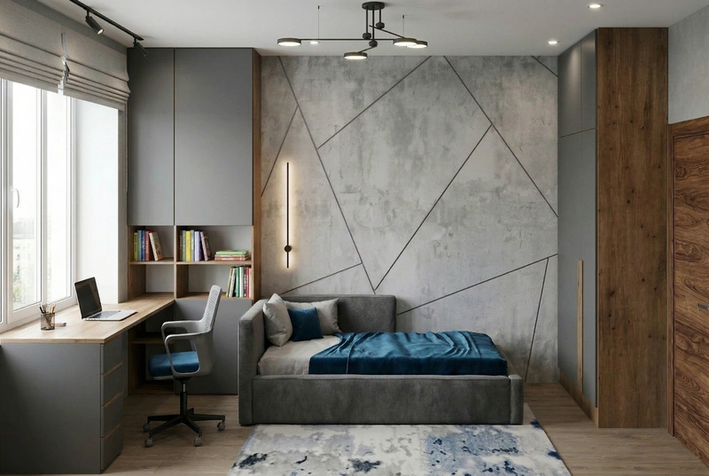 Дизайн детской в стиле Без стиля — фото интерьера от нейросети RoomGPT