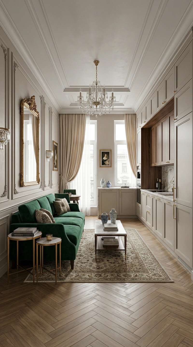 Дизайн интерьера в стиле Классика — Спальня от нейросети RoomGPT