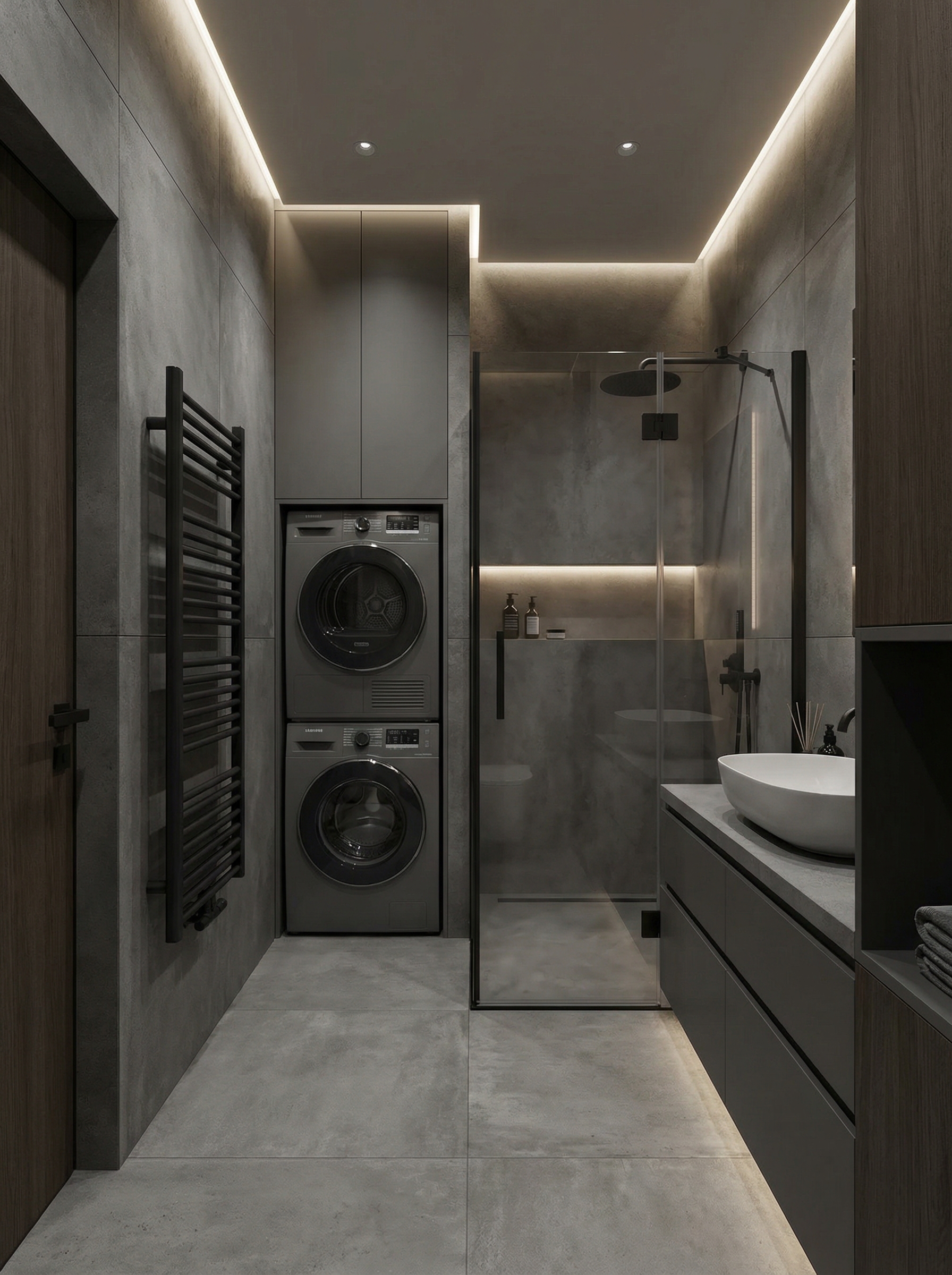 Дизайн ванной в стиле Минимализм — фото интерьера от нейросети RoomGPT