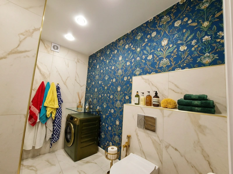 Дизайн ванной в стиле Британский — фото интерьера от нейросети RoomGPT