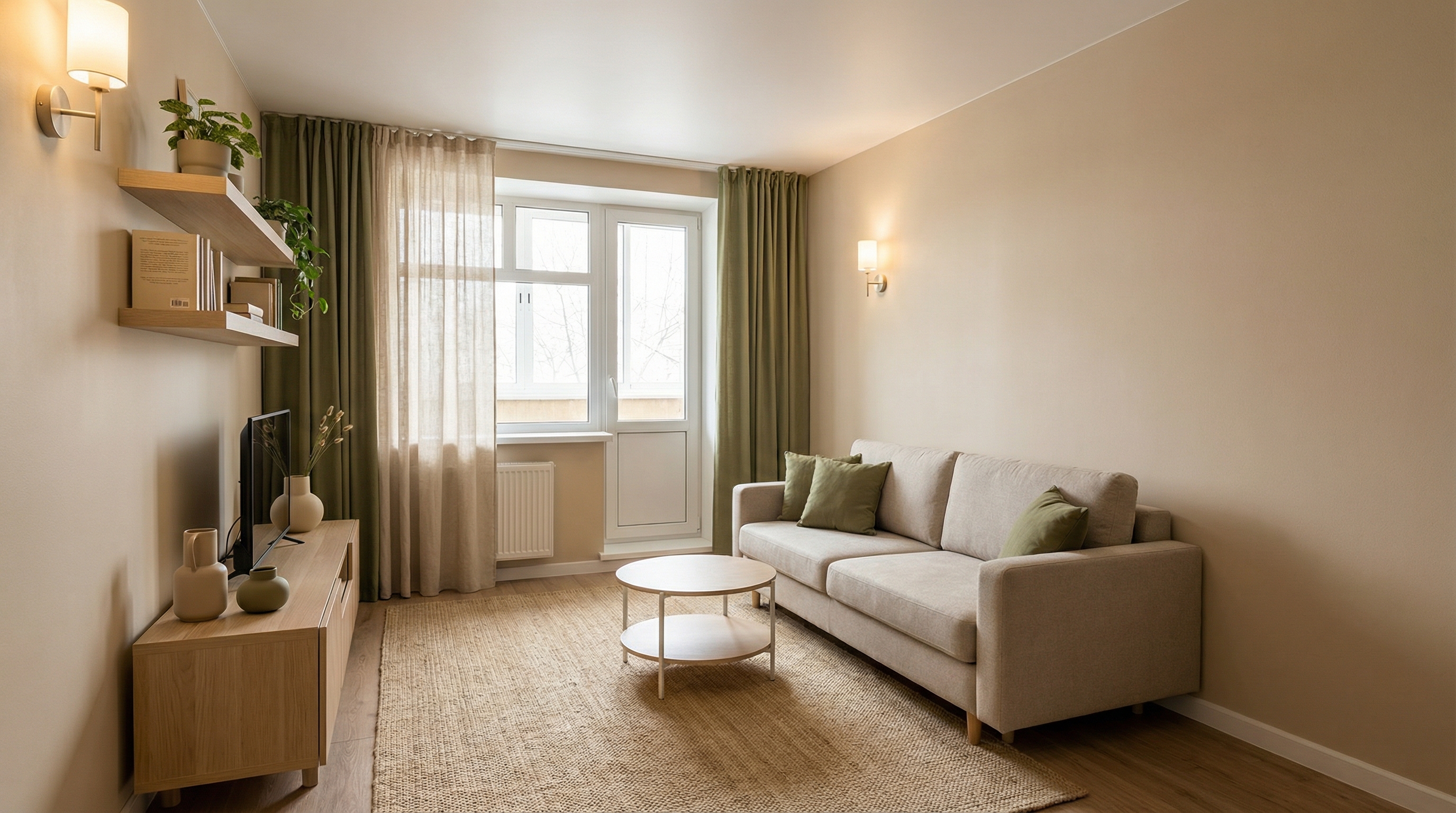 Дизайн гостиной в стиле Минимализм — фото интерьера от нейросети RoomGPT