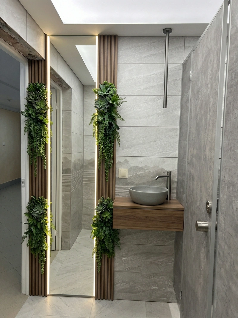 Дизайн ванной в стиле Минимализм — фото интерьера от нейросети RoomGPT