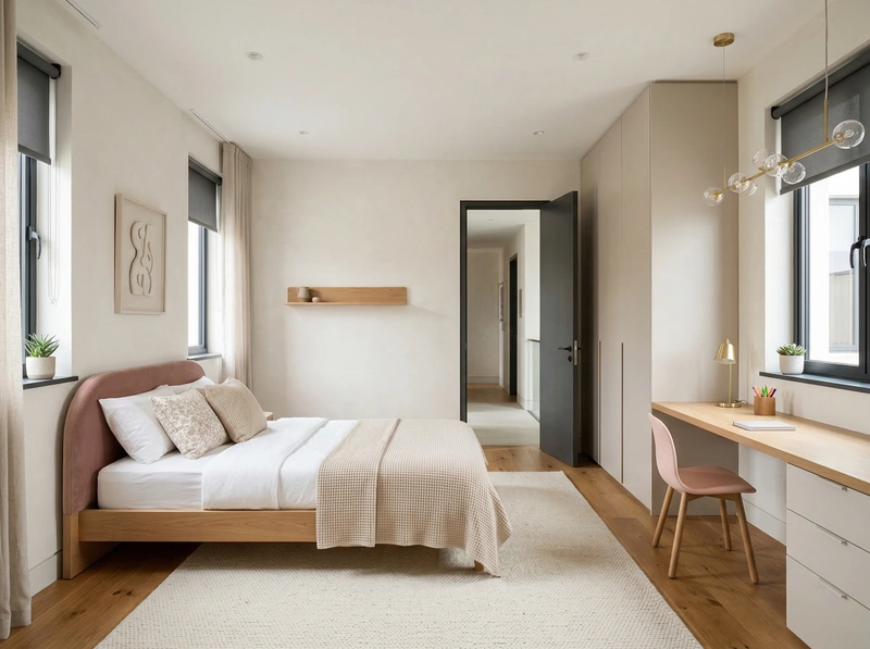 Дизайн детской в стиле Минимализм — фото интерьера от нейросети RoomGPT