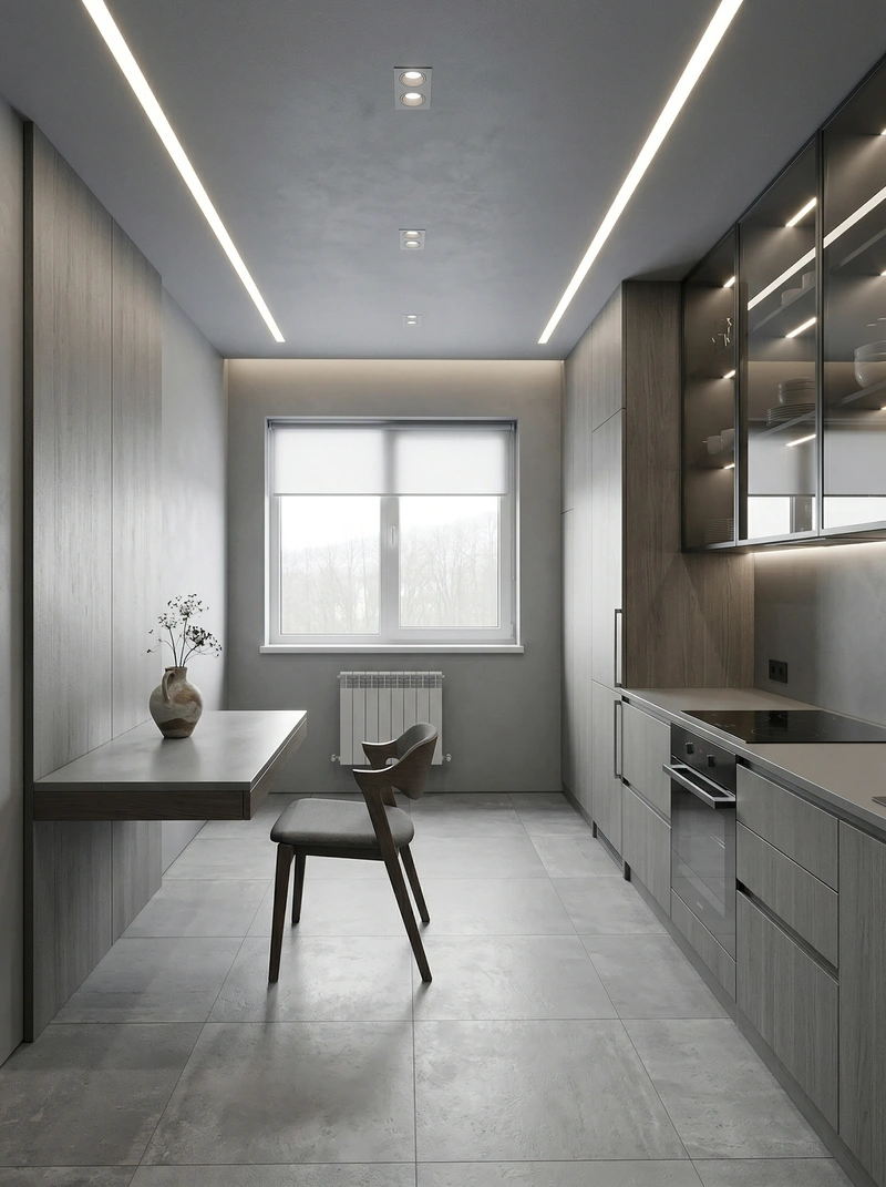 Дизайн кухни в стиле Минимализм — фото интерьера от нейросети RoomGPT