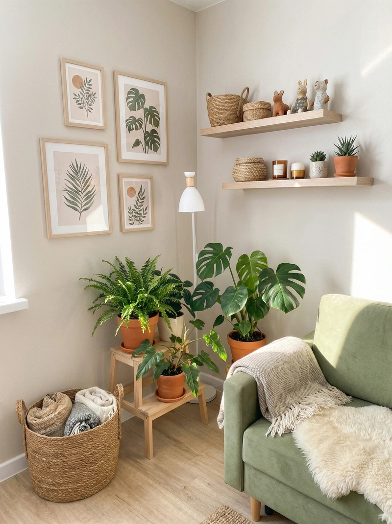 Дизайн интерьера в стиле Хюгге — Гостиная от нейросети RoomGPT