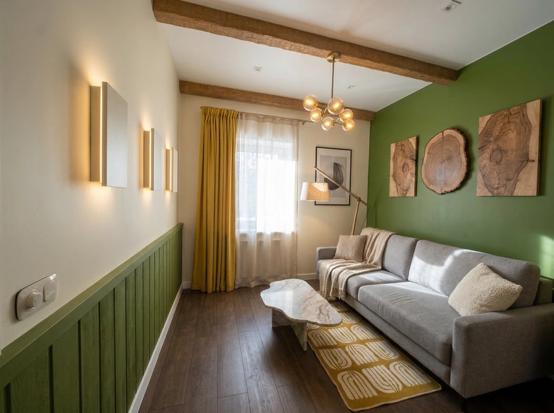 Дизайн интерьера в стиле Минимализм — Гостиная от нейросети RoomGPT