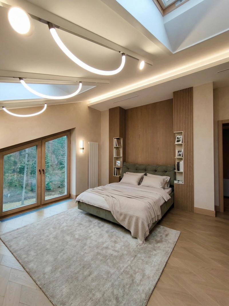 Дизайн спальни в стиле Минимализм — фото интерьера от нейросети RoomGPT