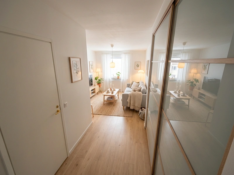 Дизайн интерьера в стиле Хюгге — Гостиная от нейросети RoomGPT