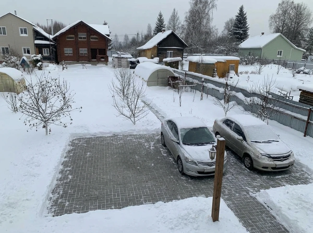Дизайн участка в стиле Русская усадьба — фото участка от нейросети RoomGPT