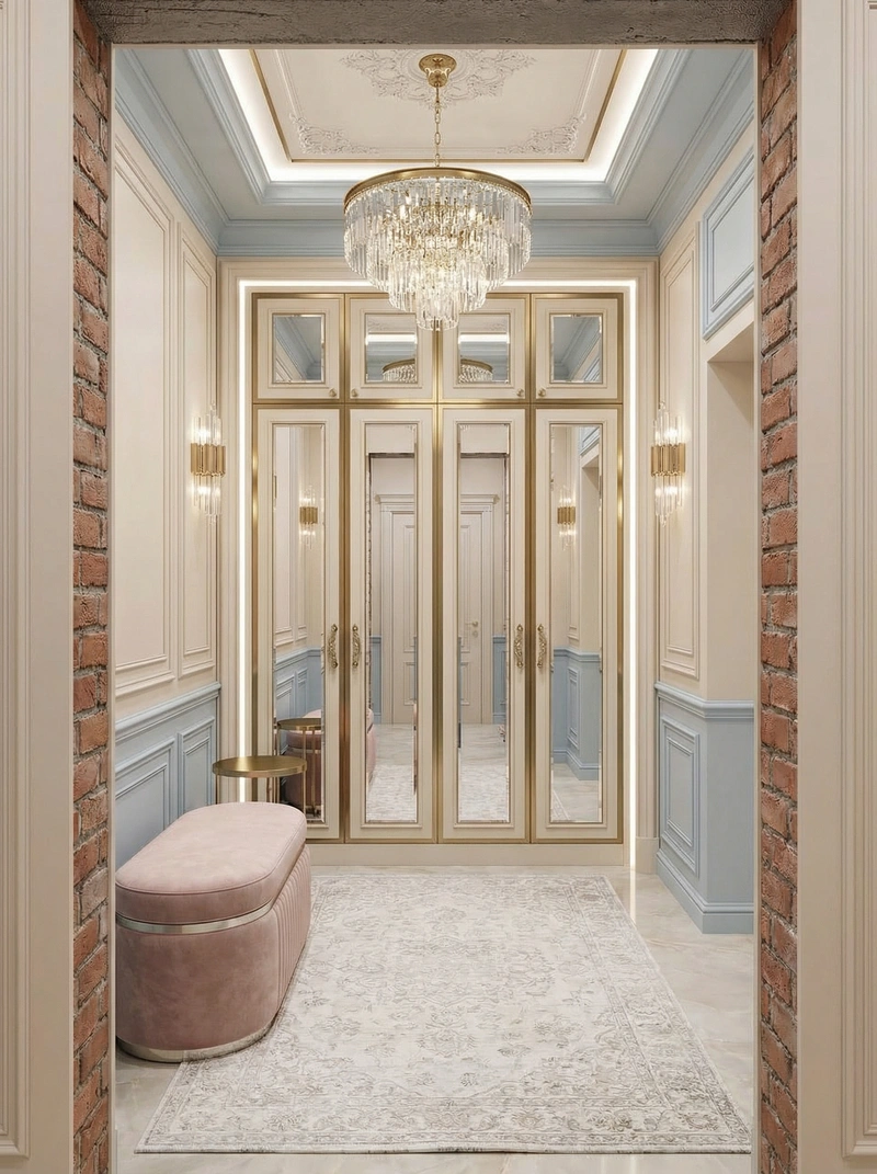 Дизайн интерьера в стиле Неоклассика — Гостиная от нейросети RoomGPT