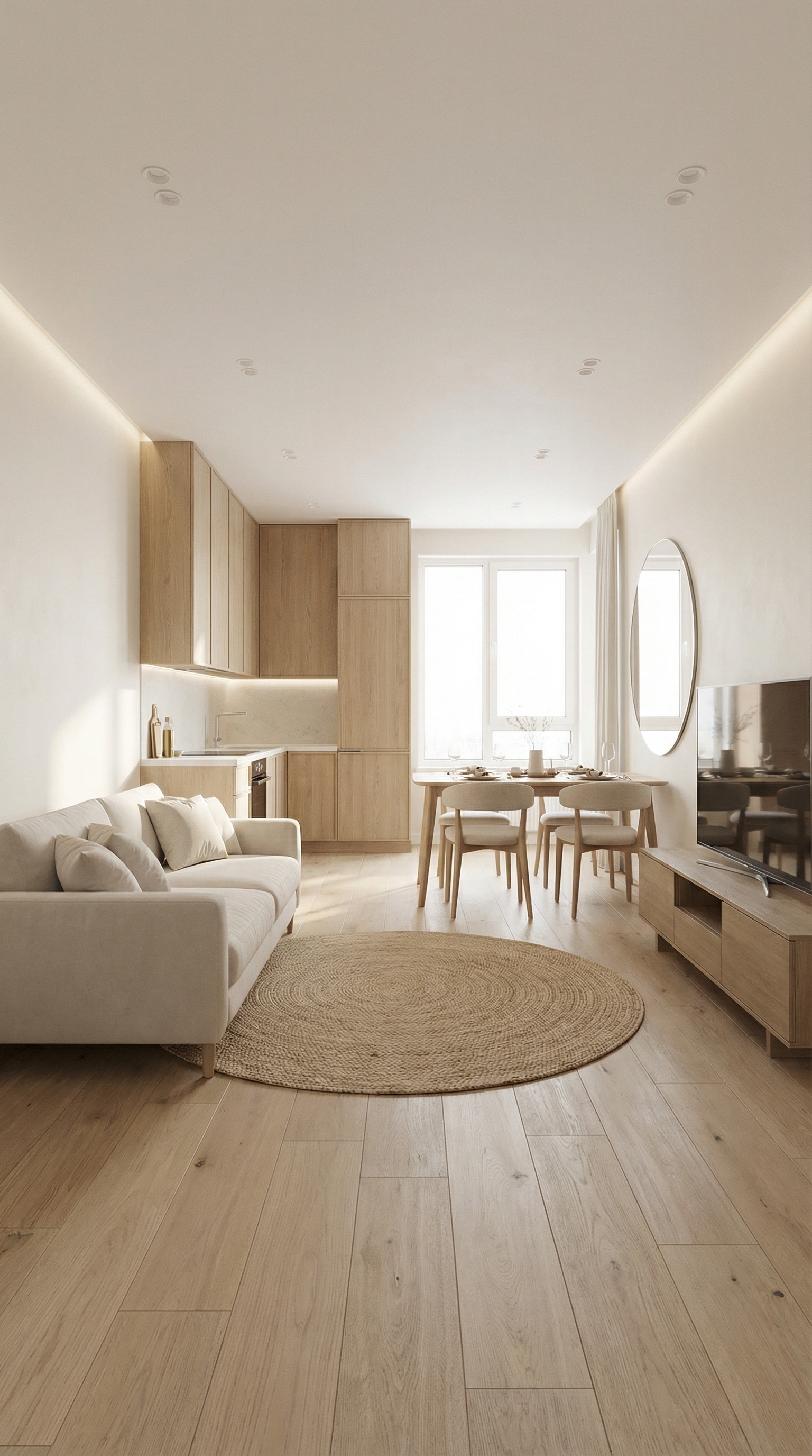 Дизайн гостиной в стиле Минимализм — фото интерьера от нейросети RoomGPT