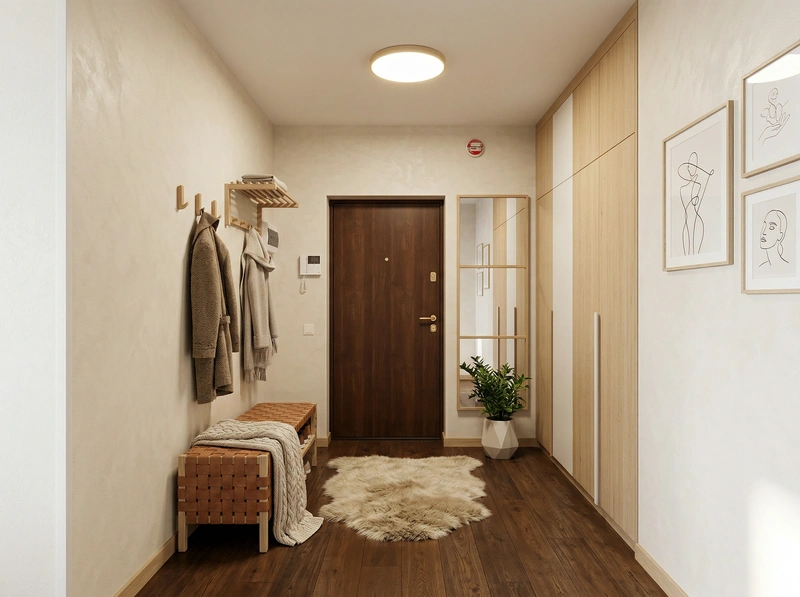 Дизайн интерьера в стиле Хюгге — Прихожая от нейросети RoomGPT