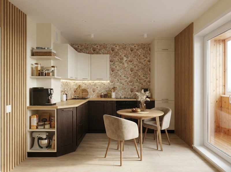 Дизайн интерьера в стиле Хюгге — Кухня от нейросети RoomGPT