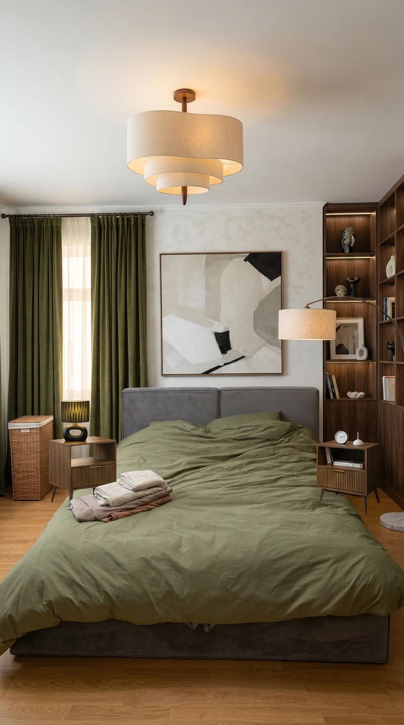 Дизайн интерьера в стиле Эклектика — Спальня от нейросети RoomGPT