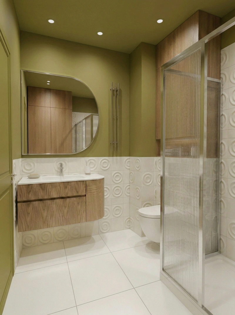Дизайн ванной в стиле Без стиля — фото интерьера от нейросети RoomGPT