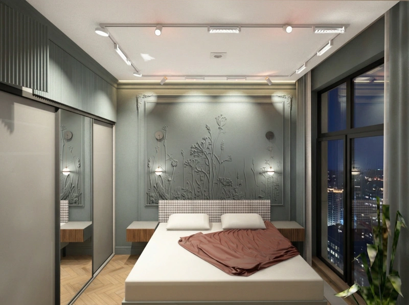 Дизайн интерьера в стиле Неоклассика — Спальня от нейросети RoomGPT