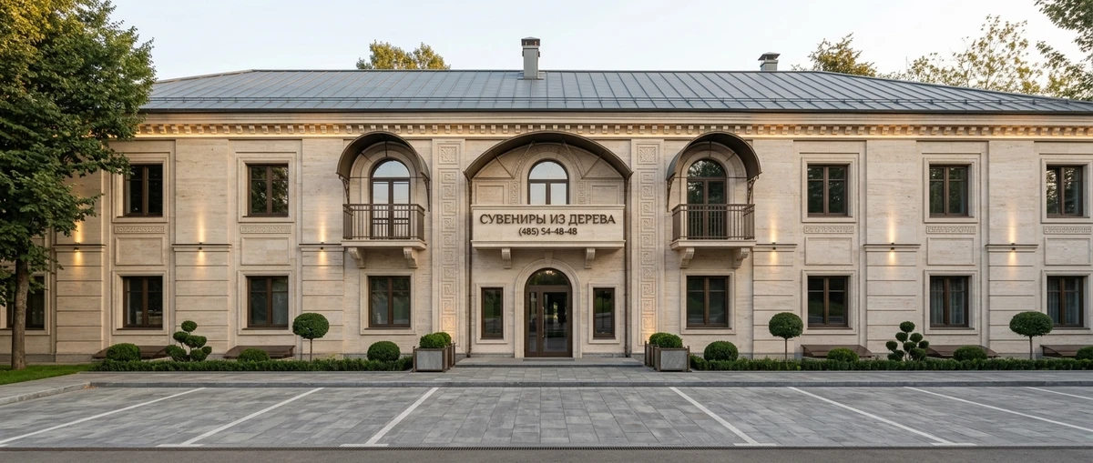 Дизайн фасада в стиле Неоклассика — Фасад от нейросети RoomGPT