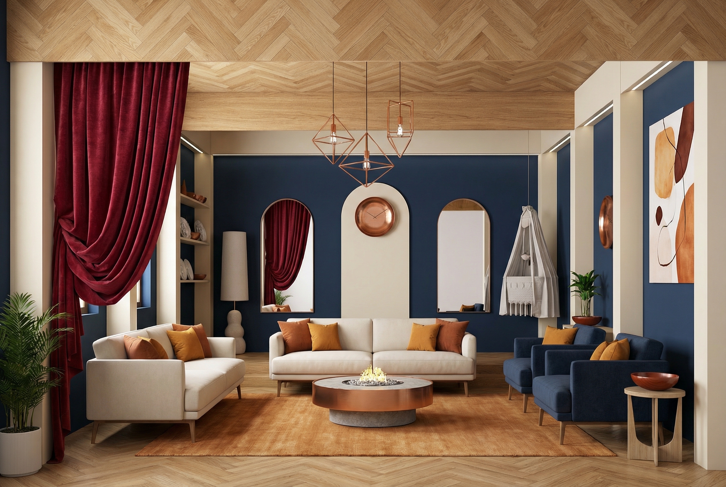 Дизайн гостиной в стиле Минимализм — фото интерьера от нейросети RoomGPT