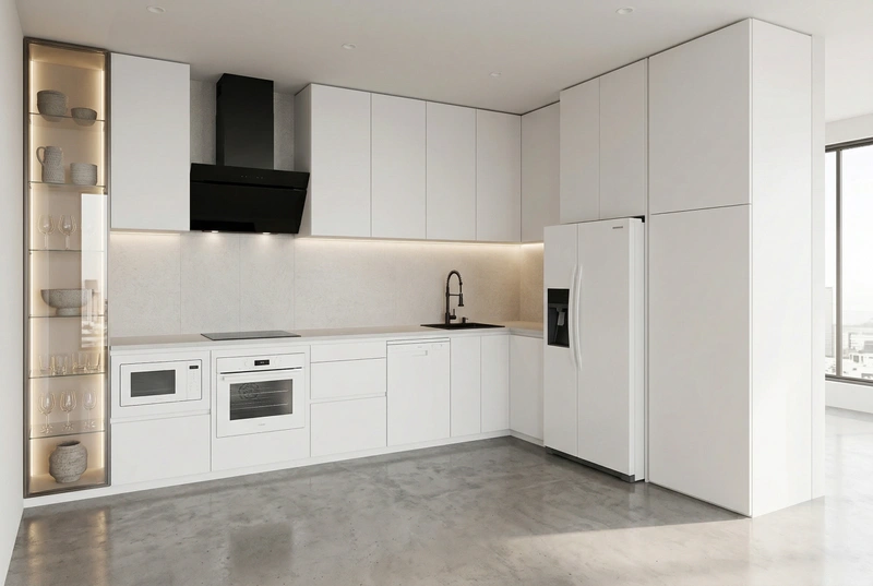 Дизайн кухни в стиле Минимализм — фото интерьера от нейросети RoomGPT