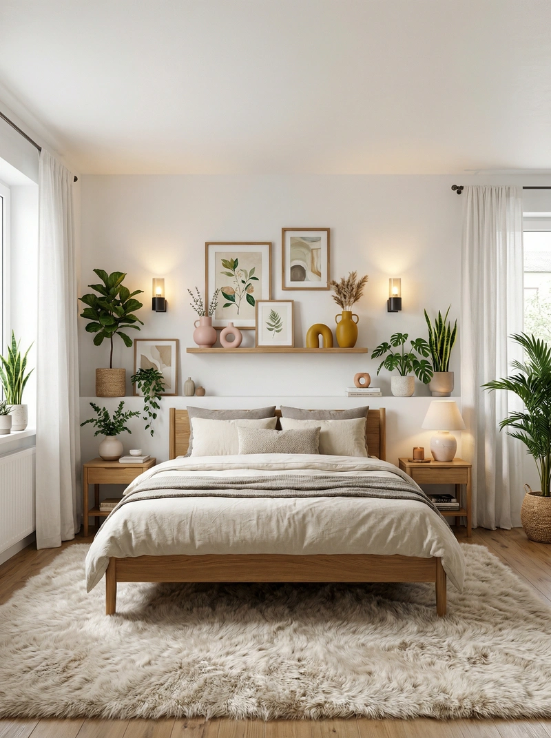 Дизайн интерьера в стиле Хюгге — Спальня от нейросети RoomGPT