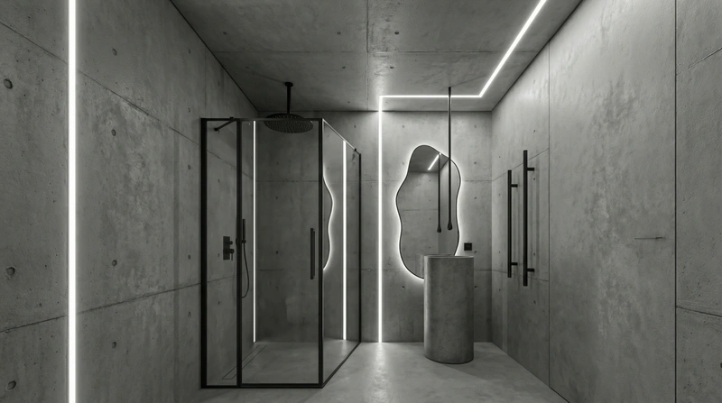 Дизайн ванной в стиле Минимализм — фото интерьера от нейросети RoomGPT