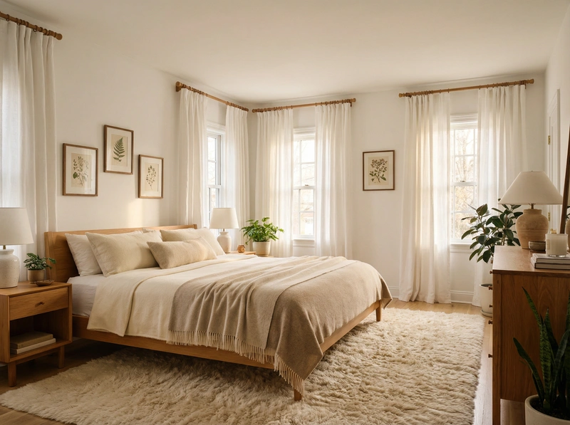 Дизайн интерьера в стиле Хюгге — Спальня от нейросети RoomGPT