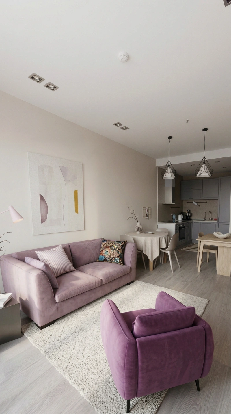 Дизайн интерьера в стиле Минимализм — Гостиная от нейросети RoomGPT