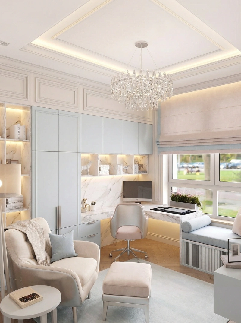 Дизайн детской в стиле Классика — фото интерьера от нейросети RoomGPT