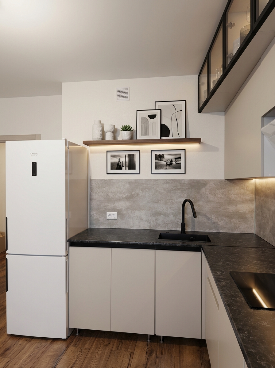 Дизайн кухни в стиле Минимализм — фото интерьера от нейросети RoomGPT