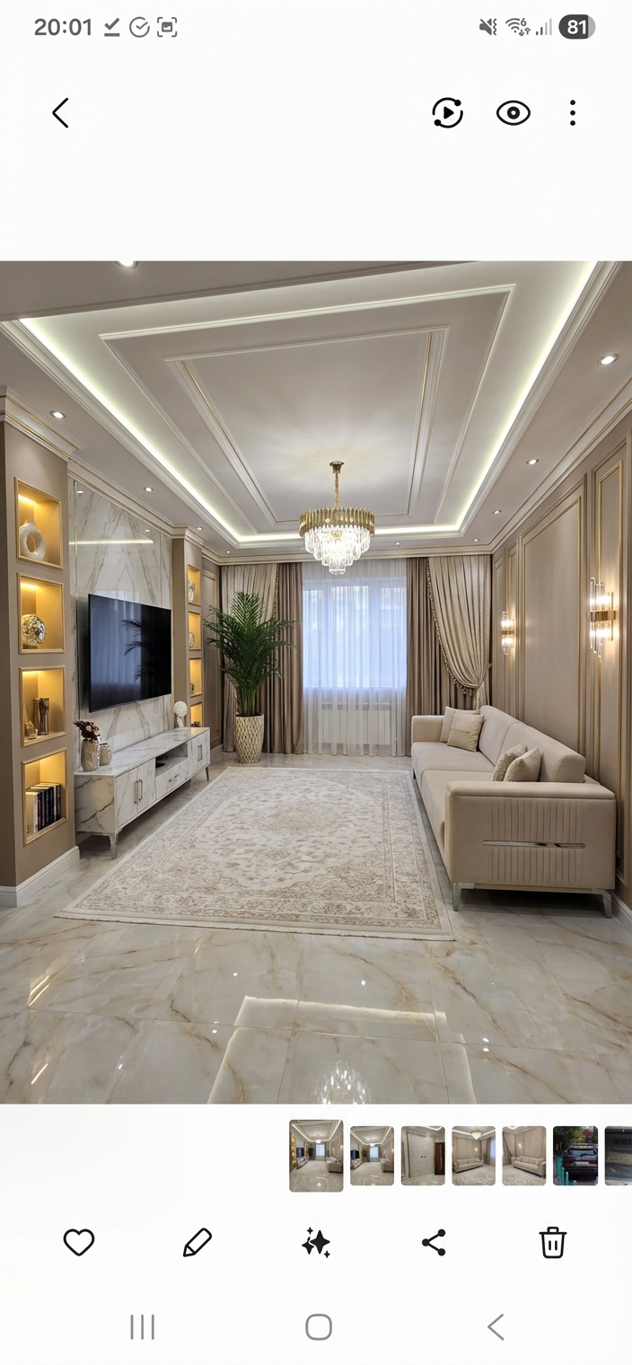 Дизайн гостиной в стиле Классика — фото интерьера от нейросети RoomGPT