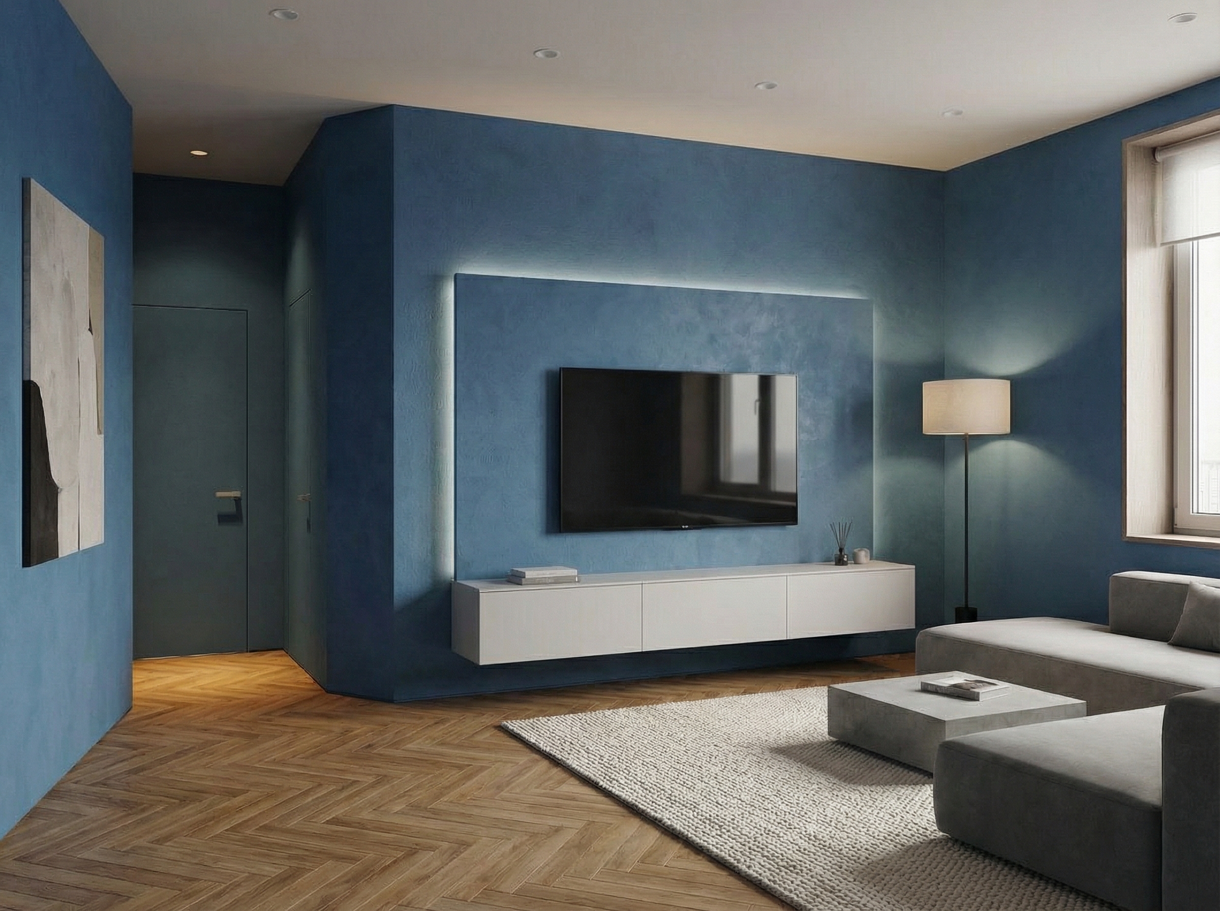 Дизайн гостиной в стиле Минимализм — фото интерьера от нейросети RoomGPT