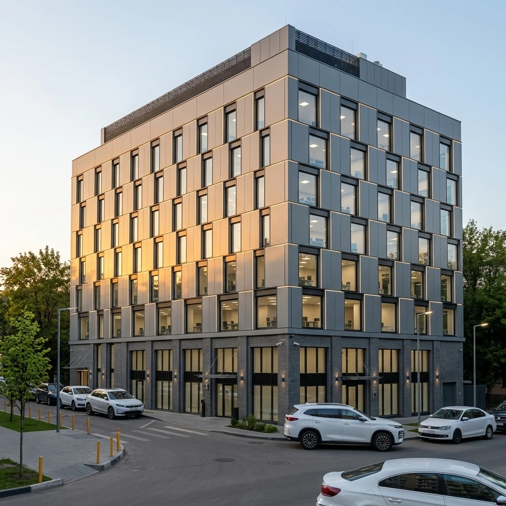 Дизайн фасада в стиле Хай-тек — Фасад от нейросети RoomGPT