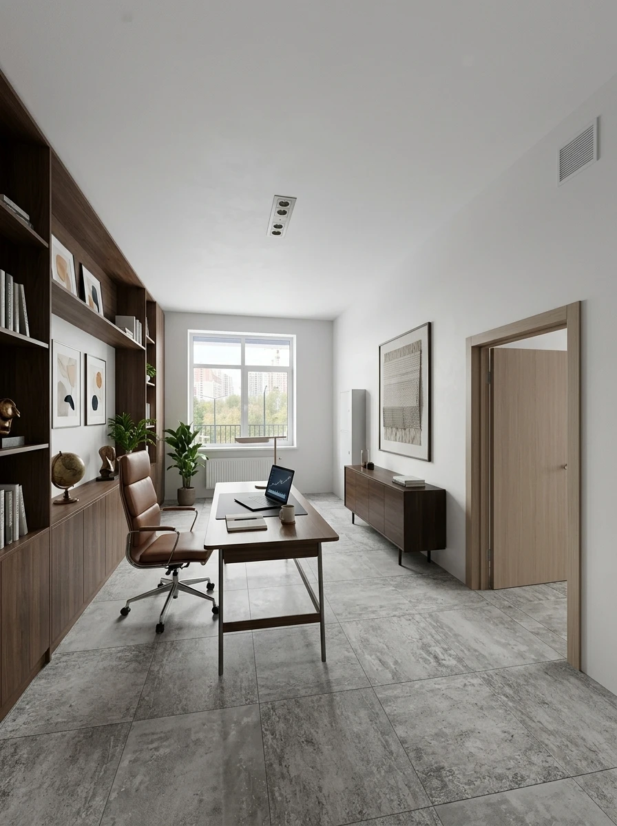 Дизайн кабинета в стиле Без стиля — фото интерьера от нейросети RoomGPT