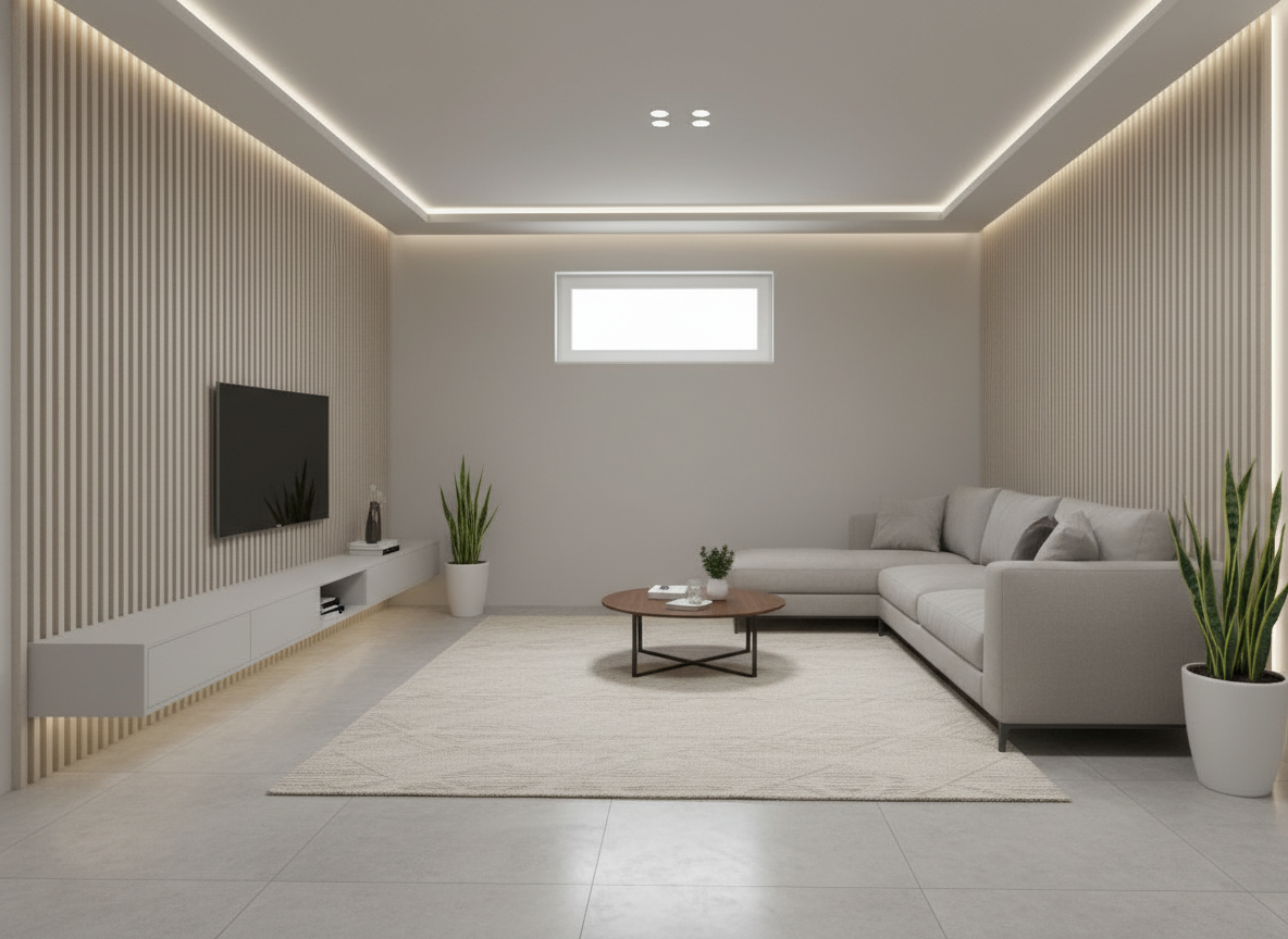 Дизайн гостиной в стиле Минимализм — фото интерьера от нейросети RoomGPT