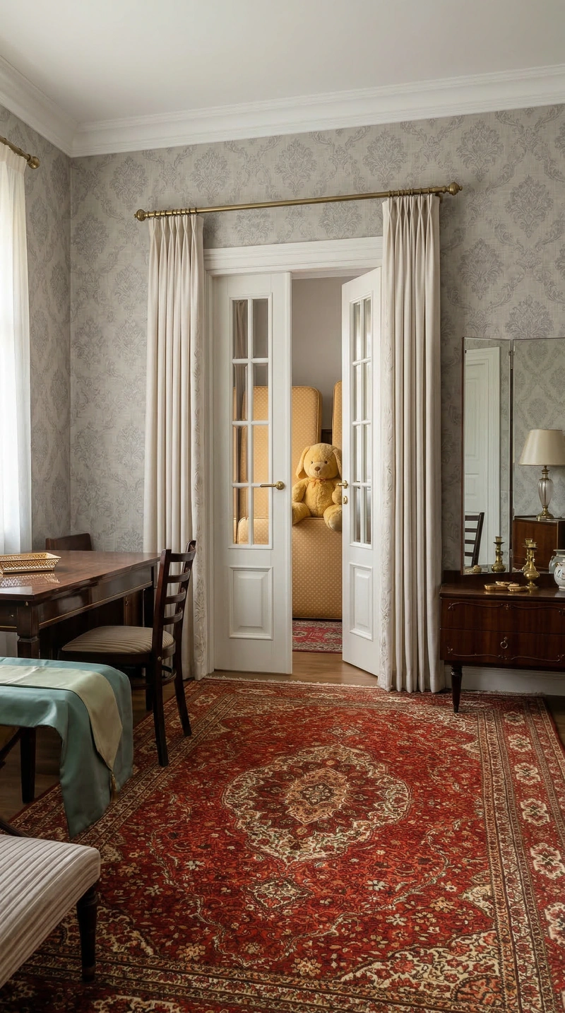 Дизайн интерьера в стиле Классика — Гостиная от нейросети RoomGPT