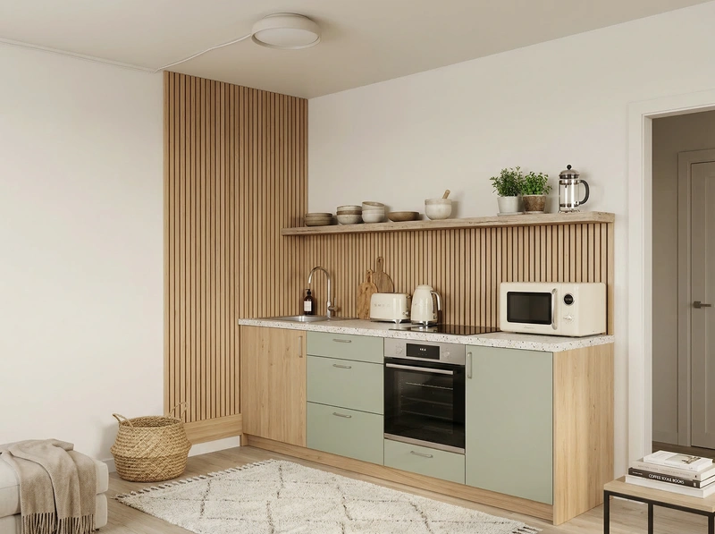 Дизайн интерьера в стиле Хюгге — Кухня от нейросети RoomGPT