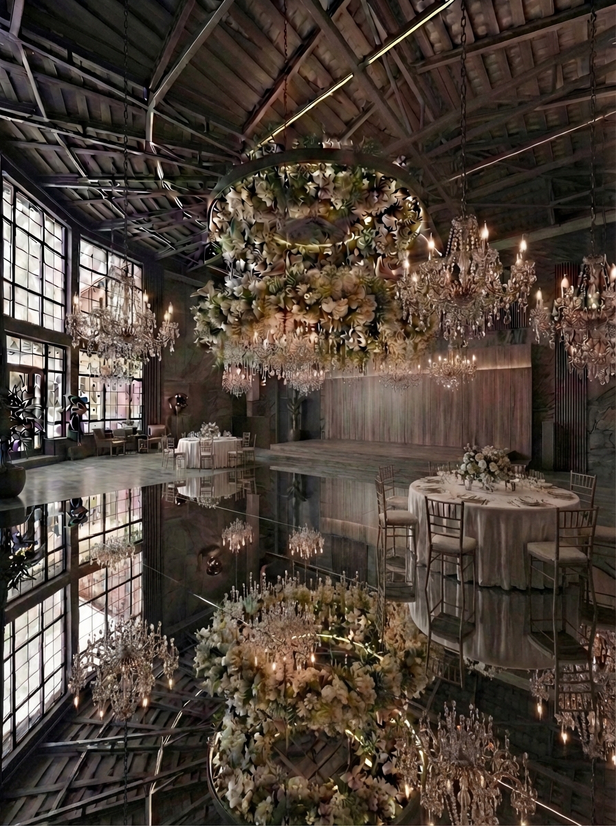 Дизайн гостиной в стиле Блэктэк — фото интерьера от нейросети RoomGPT