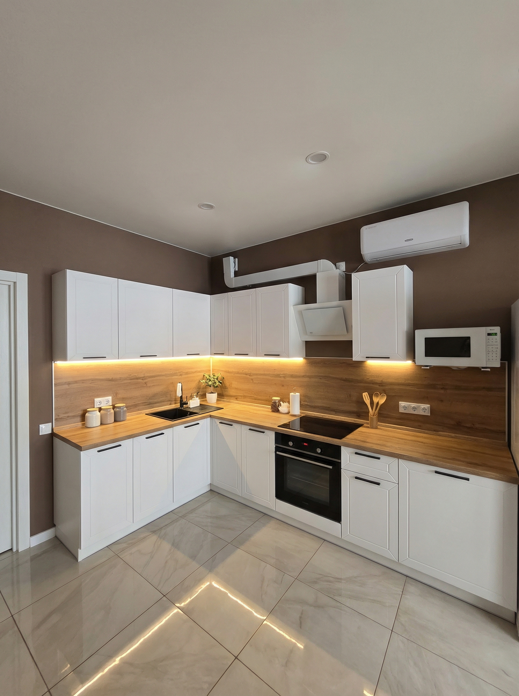 Дизайн кухни в стиле Минимализм — фото интерьера от нейросети RoomGPT