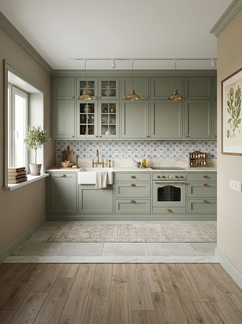 Дизайн интерьера в стиле Классика — Кухня от нейросети RoomGPT