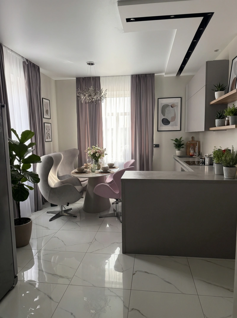 Дизайн кухни в стиле Без стиля — фото интерьера от нейросети RoomGPT